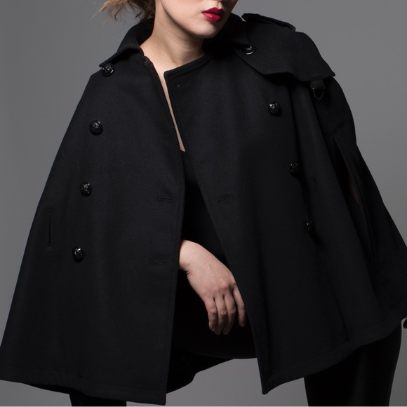 Banana Republic Italian Wool Cape Jacket - Size XS - Picture 5 of 11